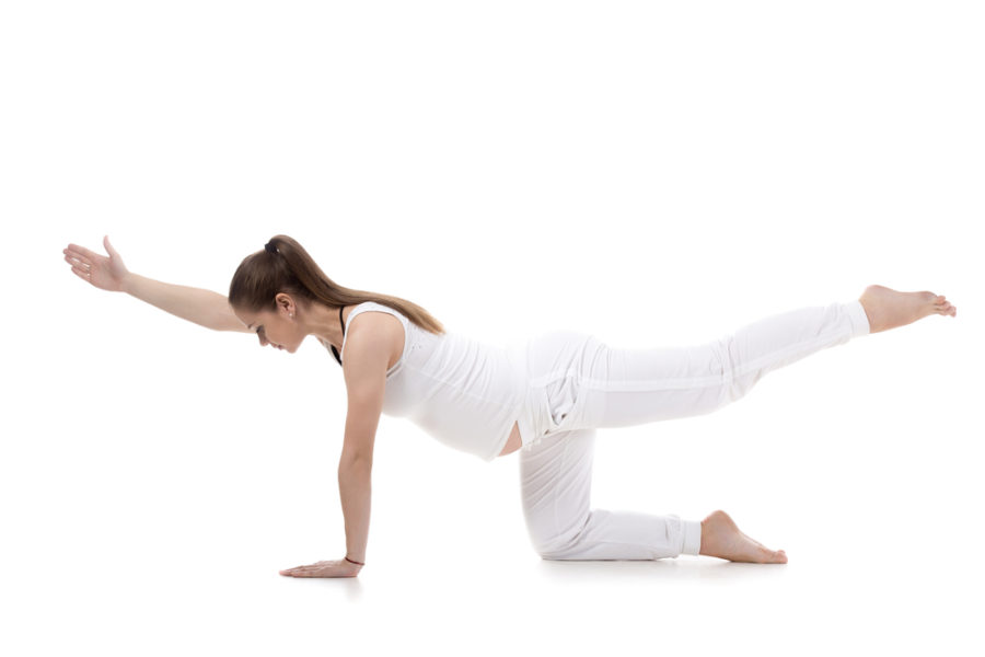 Prenatal Yoga, Sunbird pose